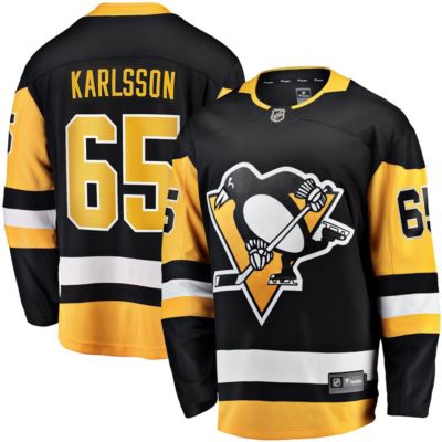 Men's NHL Fanatics Erik Karlsson Pittsburgh Penguins Home Breakaway Jersey, Black, Large