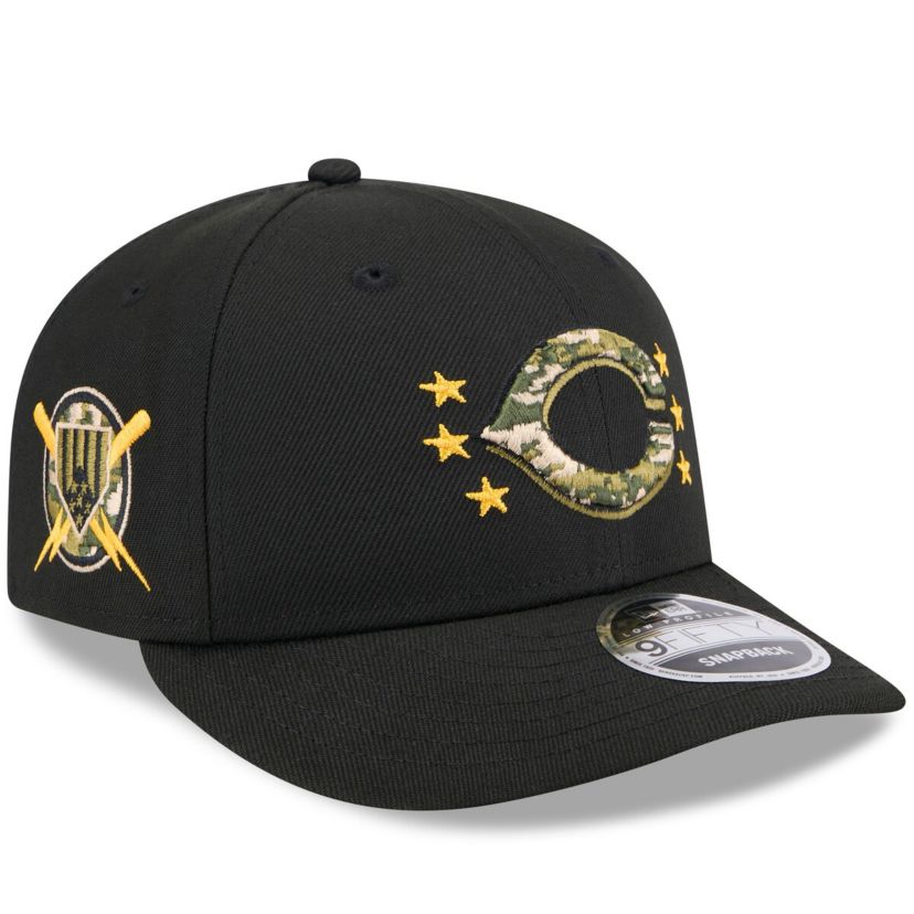MLB Cincinnati Reds 2024 Armed Forces Day Low 9FIFTY Snapback Hat