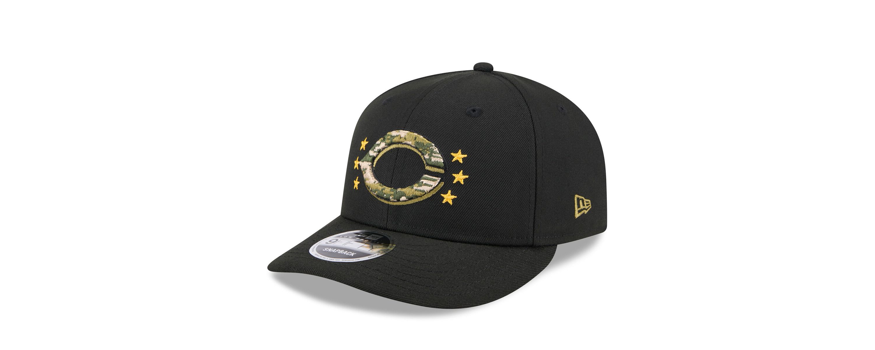 MLB Cincinnati Reds 2024 Armed Forces Day Low 9FIFTY Snapback Hat