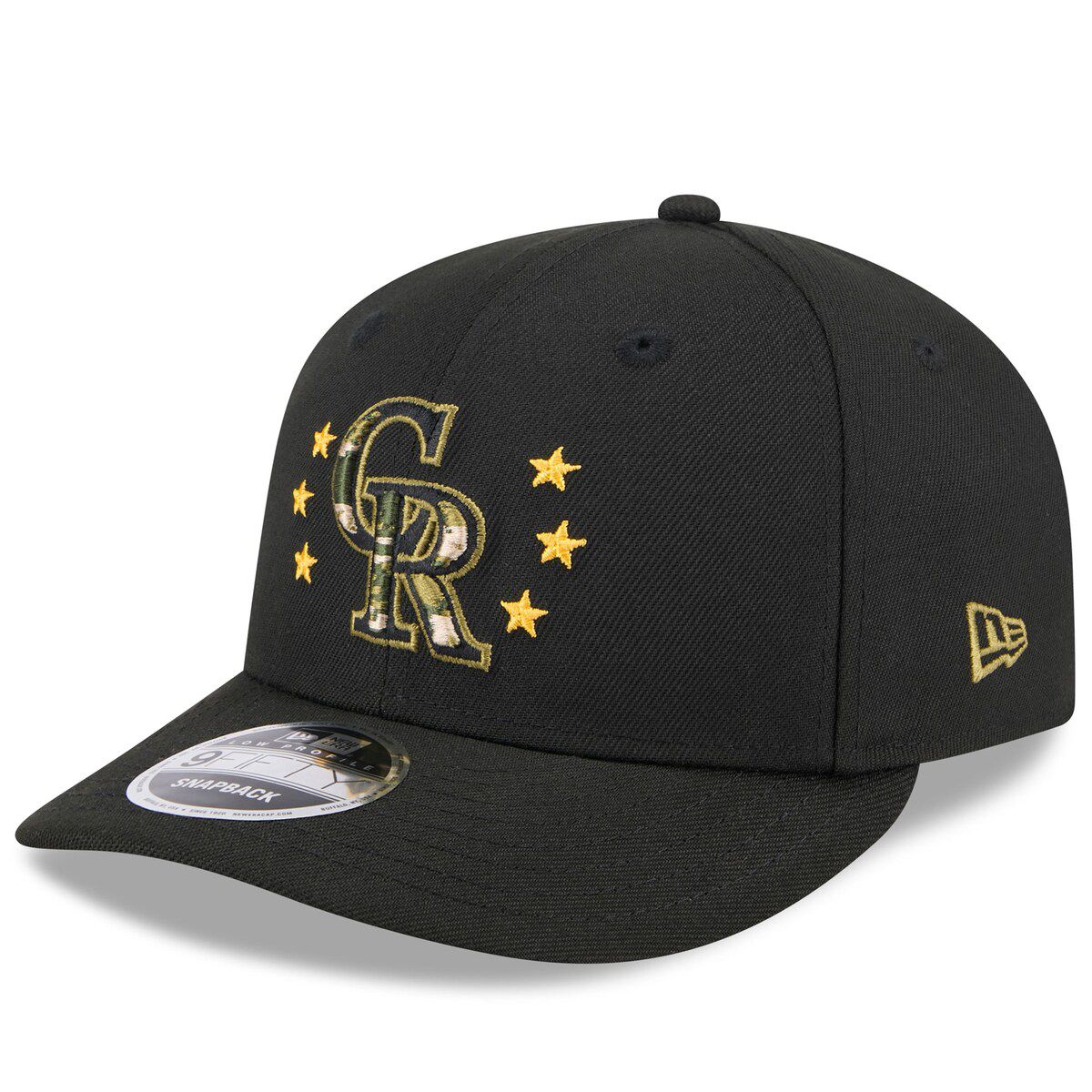 MLB Colorado Rockies 2024 Armed Forces Day Low 9FIFTY Snapback Hat