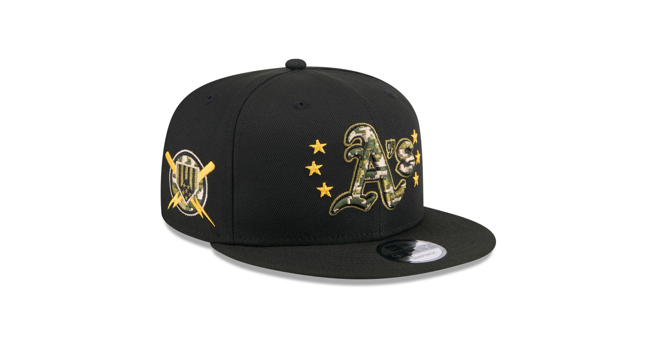 Oakland Athletics MLB Athletics 2024 Armed Forces Day 9FIFTY Snapback Hat