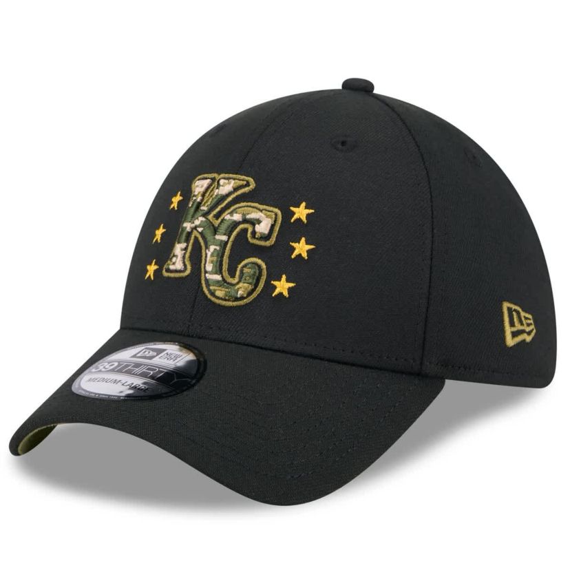 MLB Kansas City Royals 2024 Armed Forces Day 39THIRTY Flex Hat