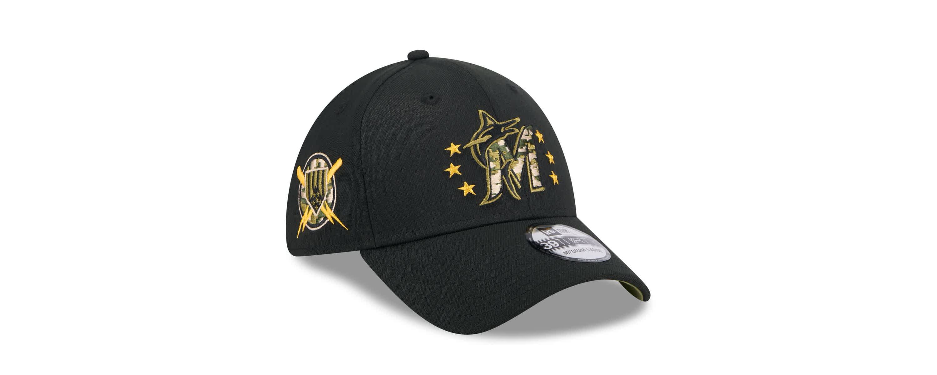 MLB Miami Marlins 2024 Armed Forces Day 39THIRTY Flex Hat