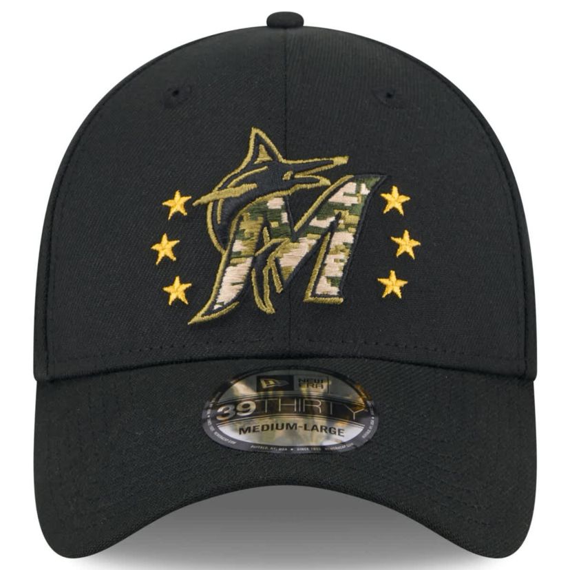 MLB Miami Marlins 2024 Armed Forces Day 39THIRTY Flex Hat