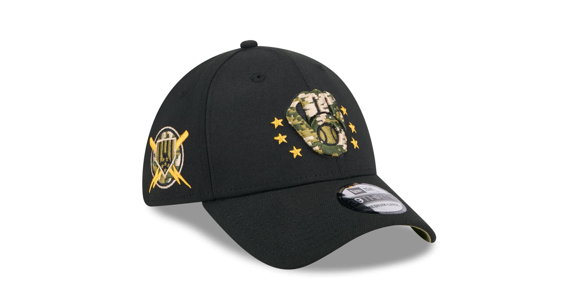MLB Milwaukee Brewers 2024 Armed Forces Day 39THIRTY Flex Hat