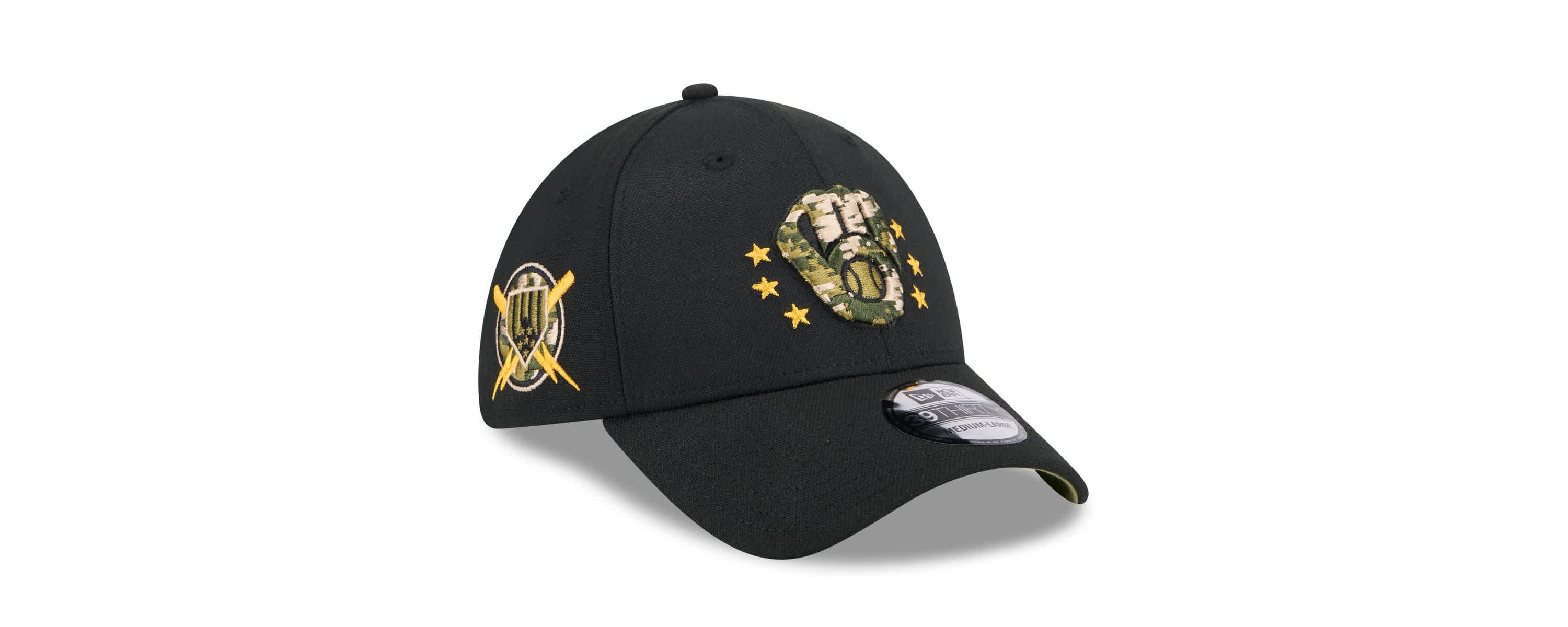 MLB Milwaukee Brewers 2024 Armed Forces Day 39THIRTY Flex Hat