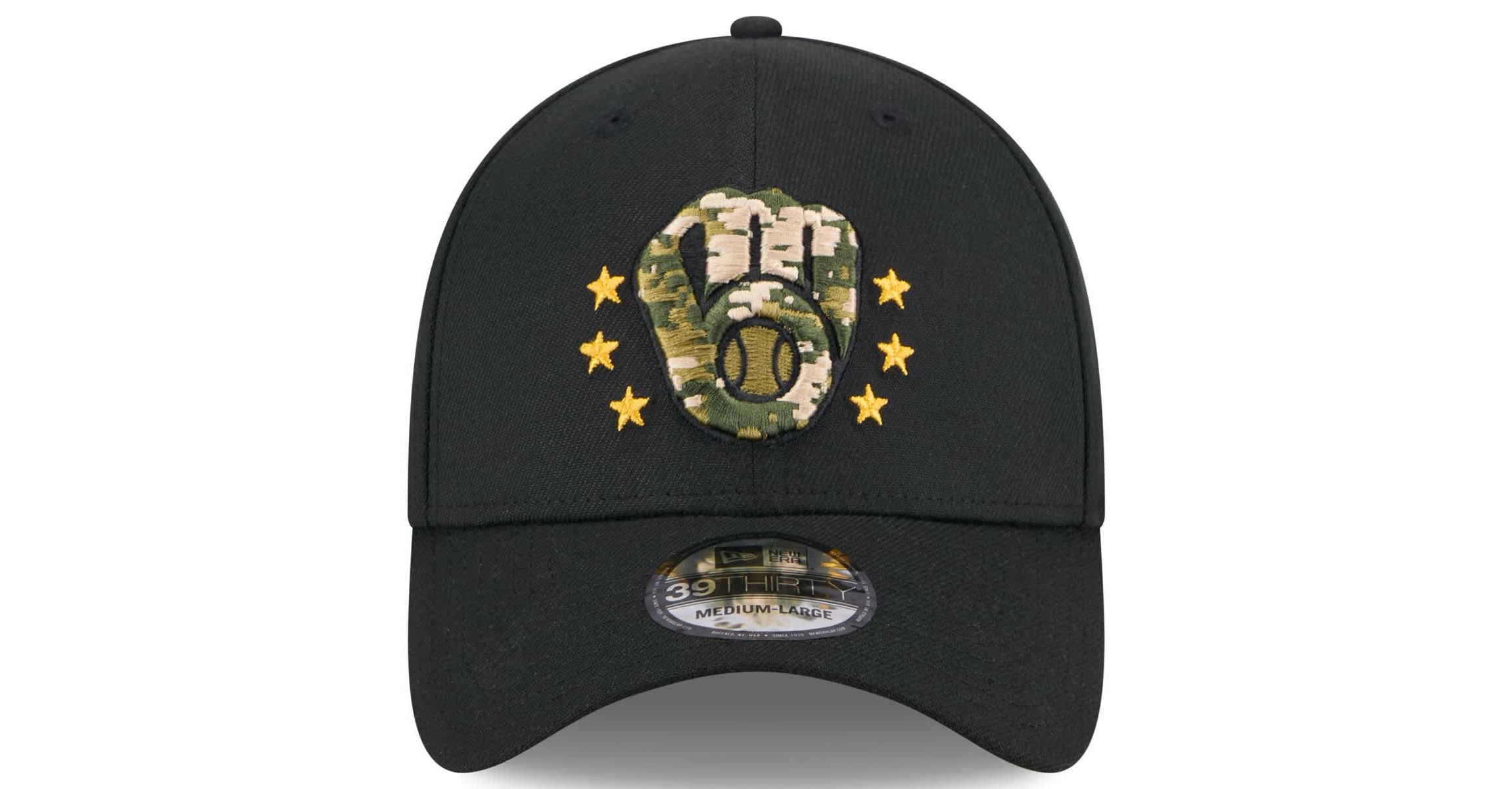 MLB Milwaukee Brewers 2024 Armed Forces Day 39THIRTY Flex Hat