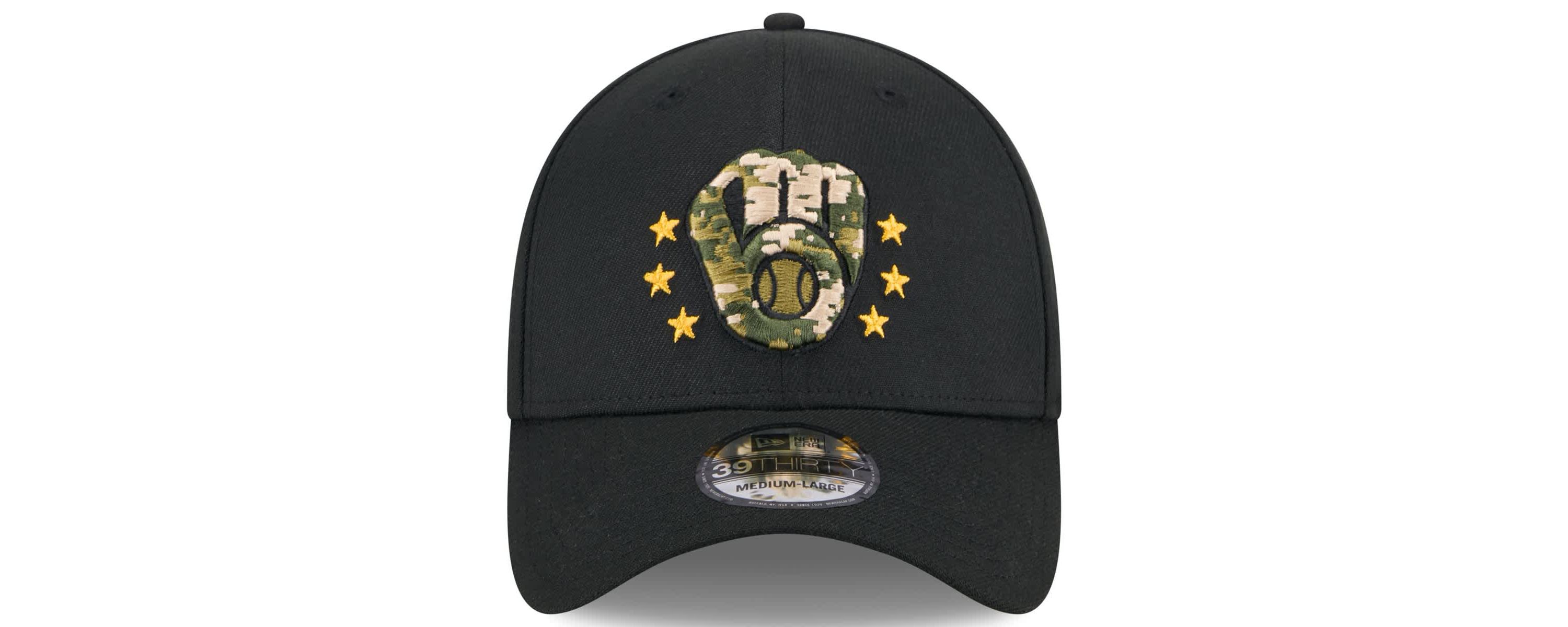 MLB Milwaukee Brewers 2024 Armed Forces Day 39THIRTY Flex Hat