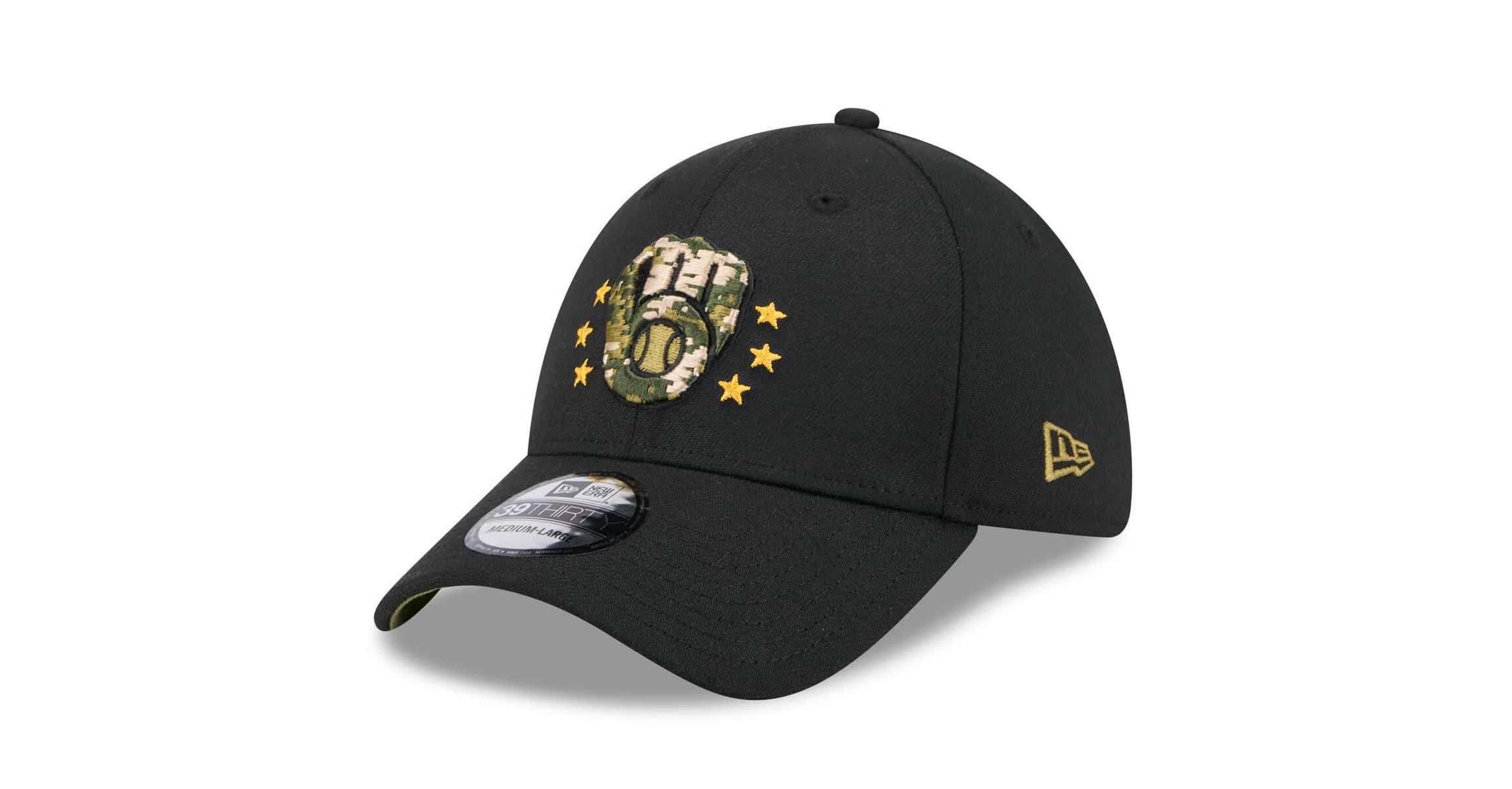 MLB Milwaukee Brewers 2024 Armed Forces Day 39THIRTY Flex Hat