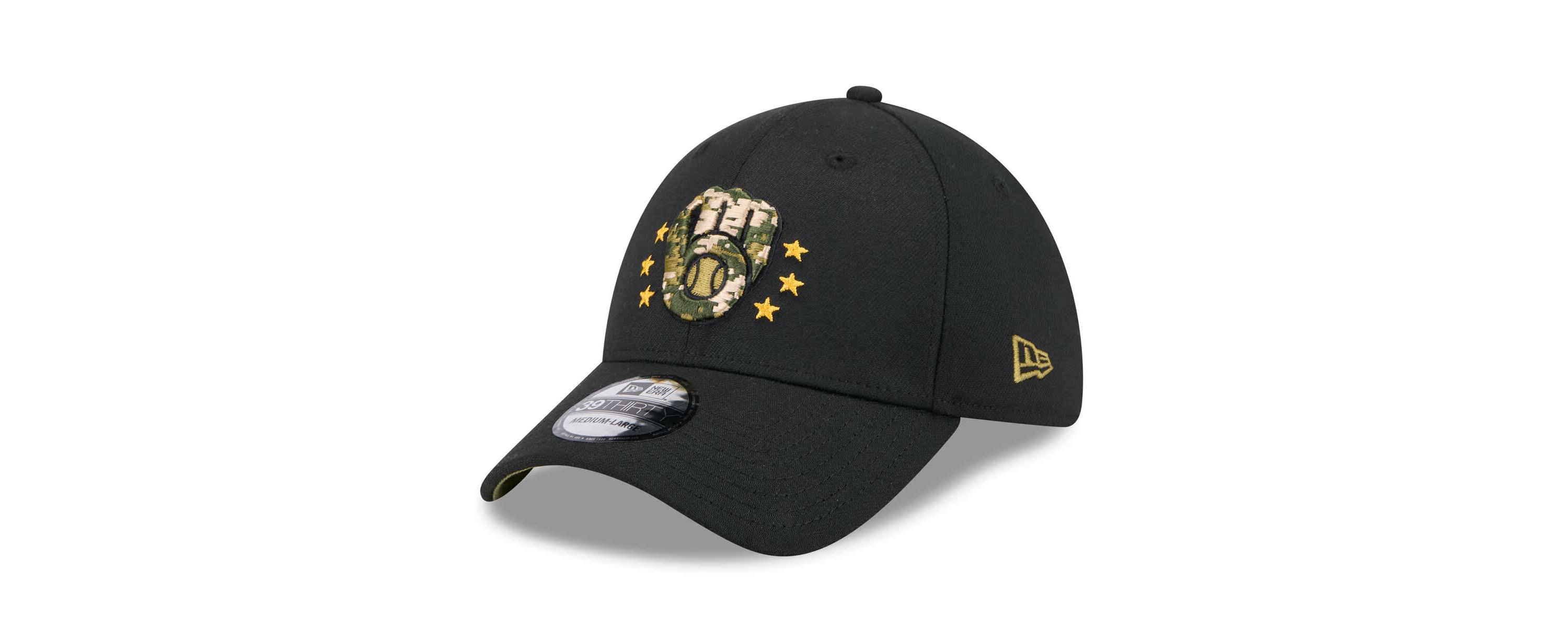 MLB Milwaukee Brewers 2024 Armed Forces Day 39THIRTY Flex Hat
