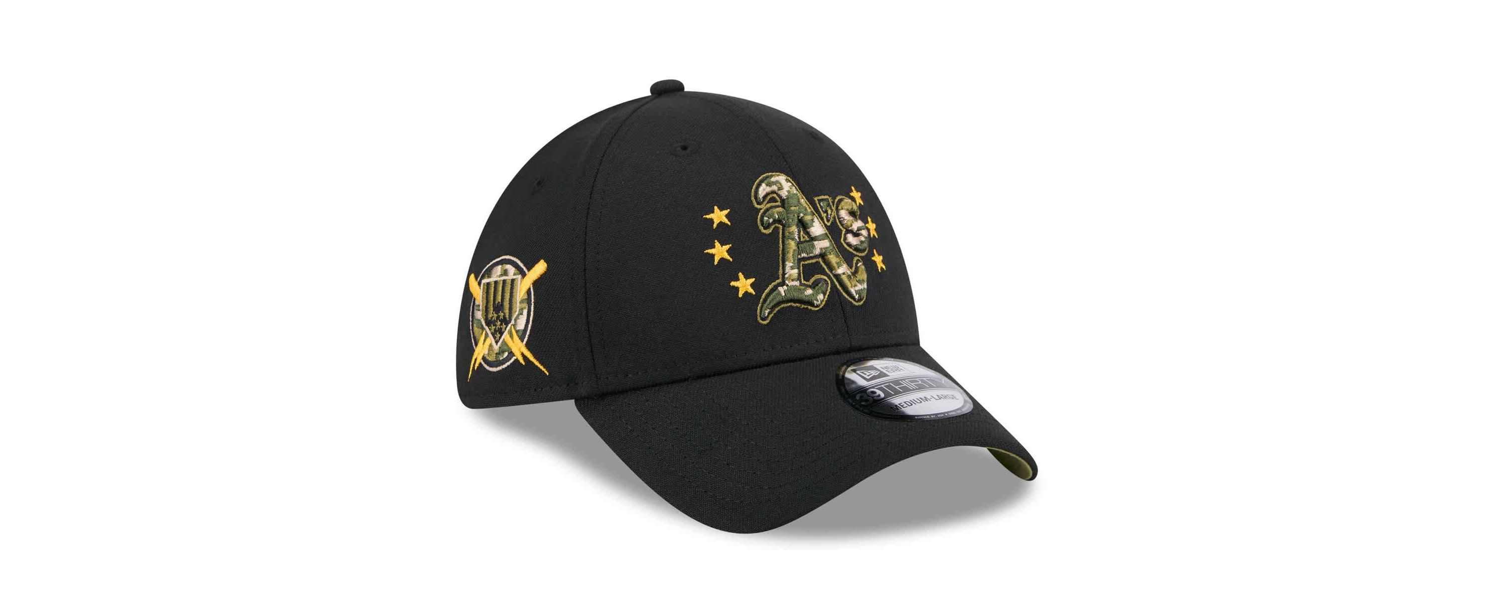 Cooperstown Teams Oakland Athletics 2024 Armed Forces Day 39THIRTY Flex Hat