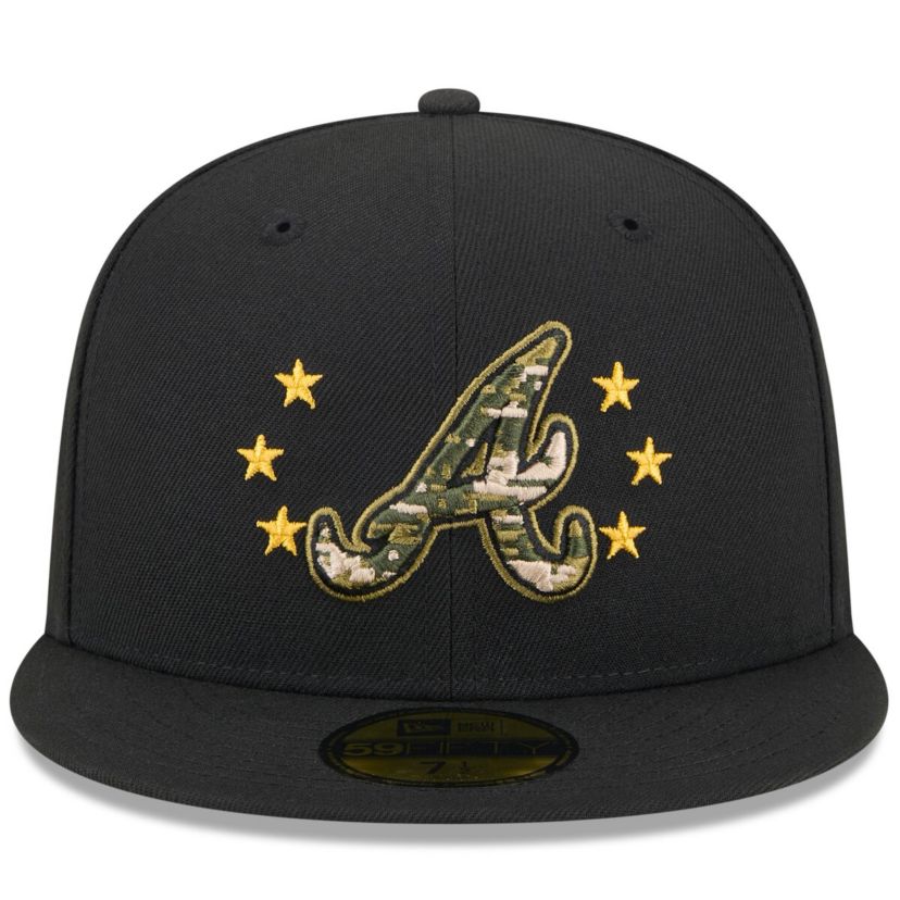 MLB Atlanta Braves 2024 Armed Forces Day On-Field 59FIFTY Fitted Hat