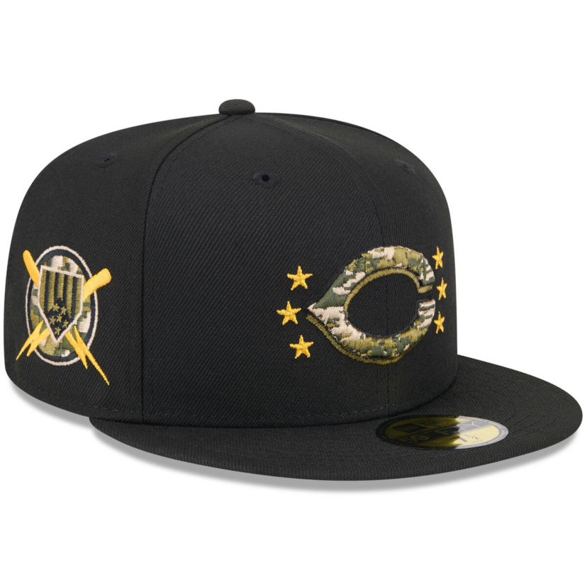 MLB Cincinnati Reds 2024 Armed Forces Day On-Field 59FIFTY Fitted Hat