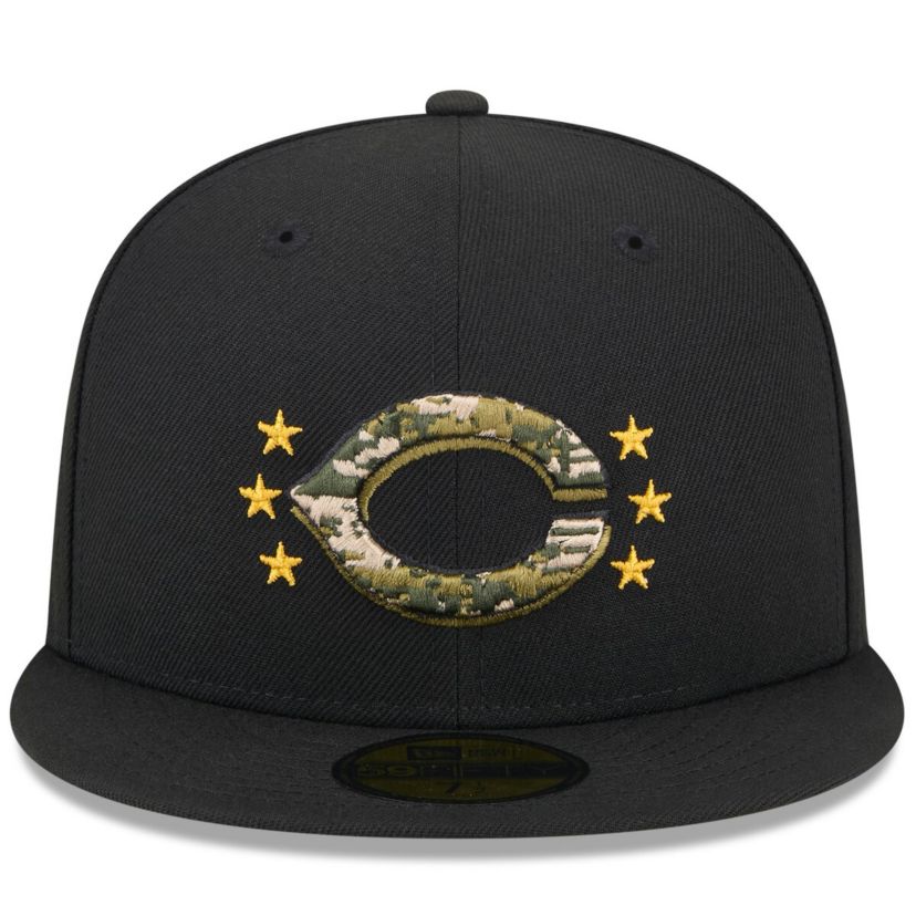 MLB Cincinnati Reds 2024 Armed Forces Day On-Field 59FIFTY Fitted Hat