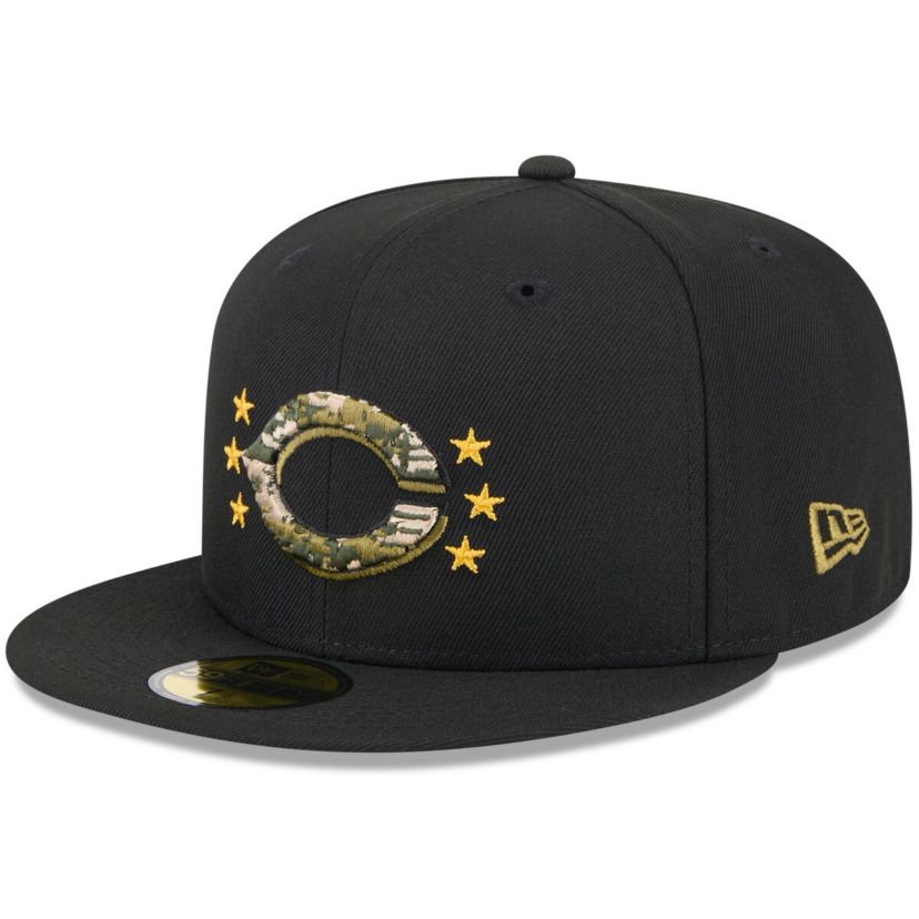 MLB Cincinnati Reds 2024 Armed Forces Day On-Field 59FIFTY Fitted Hat
