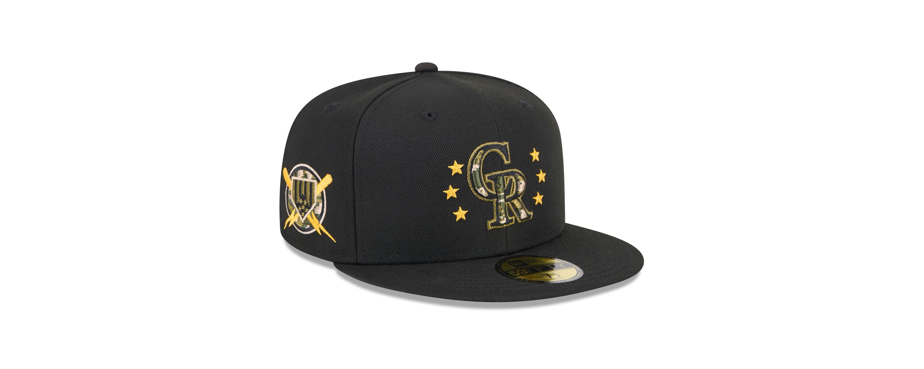 MLB Colorado Rockies 2024 Armed Forces Day On-Field 59FIFTY Fitted Hat
