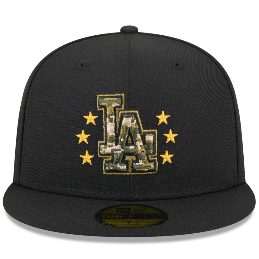 MLB Los Angeles Dodgers 2024 Armed Forces Day On-Field 59FIFTY Fitted Hat