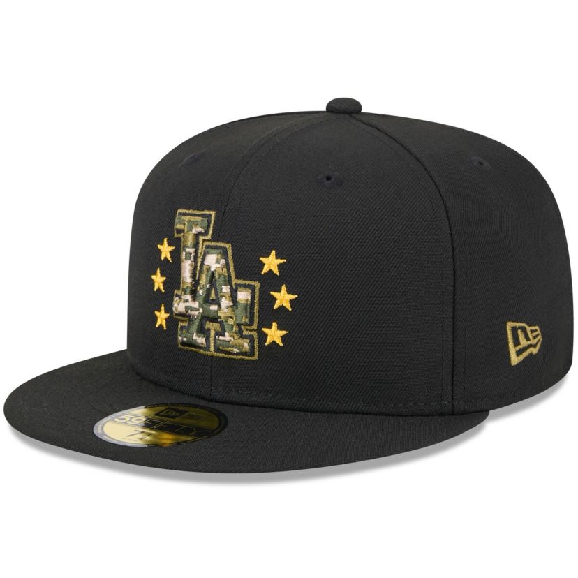 MLB Los Angeles Dodgers 2024 Armed Forces Day On-Field 59FIFTY Fitted Hat