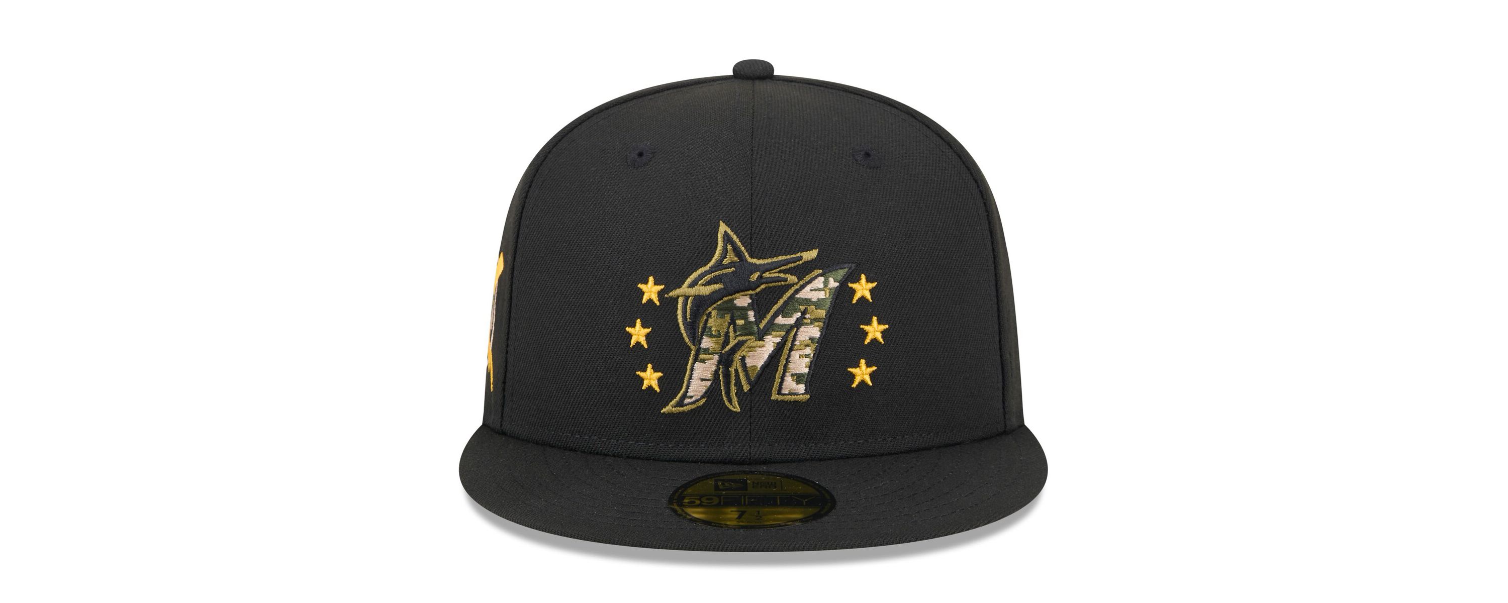 MLB Miami Marlins 2024 Armed Forces Day On-Field 59FIFTY Fitted Hat