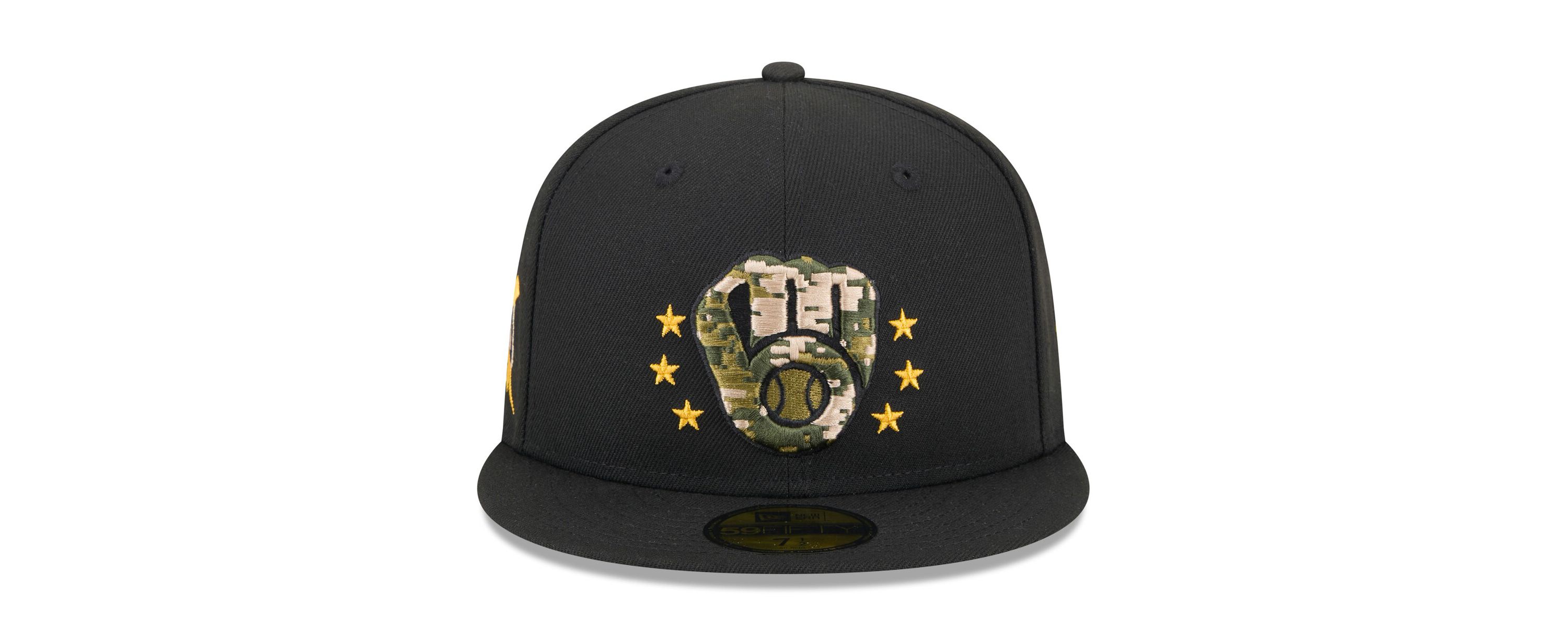 MLB Milwaukee Brewers 2024 Armed Forces Day On-Field 59FIFTY Fitted Hat