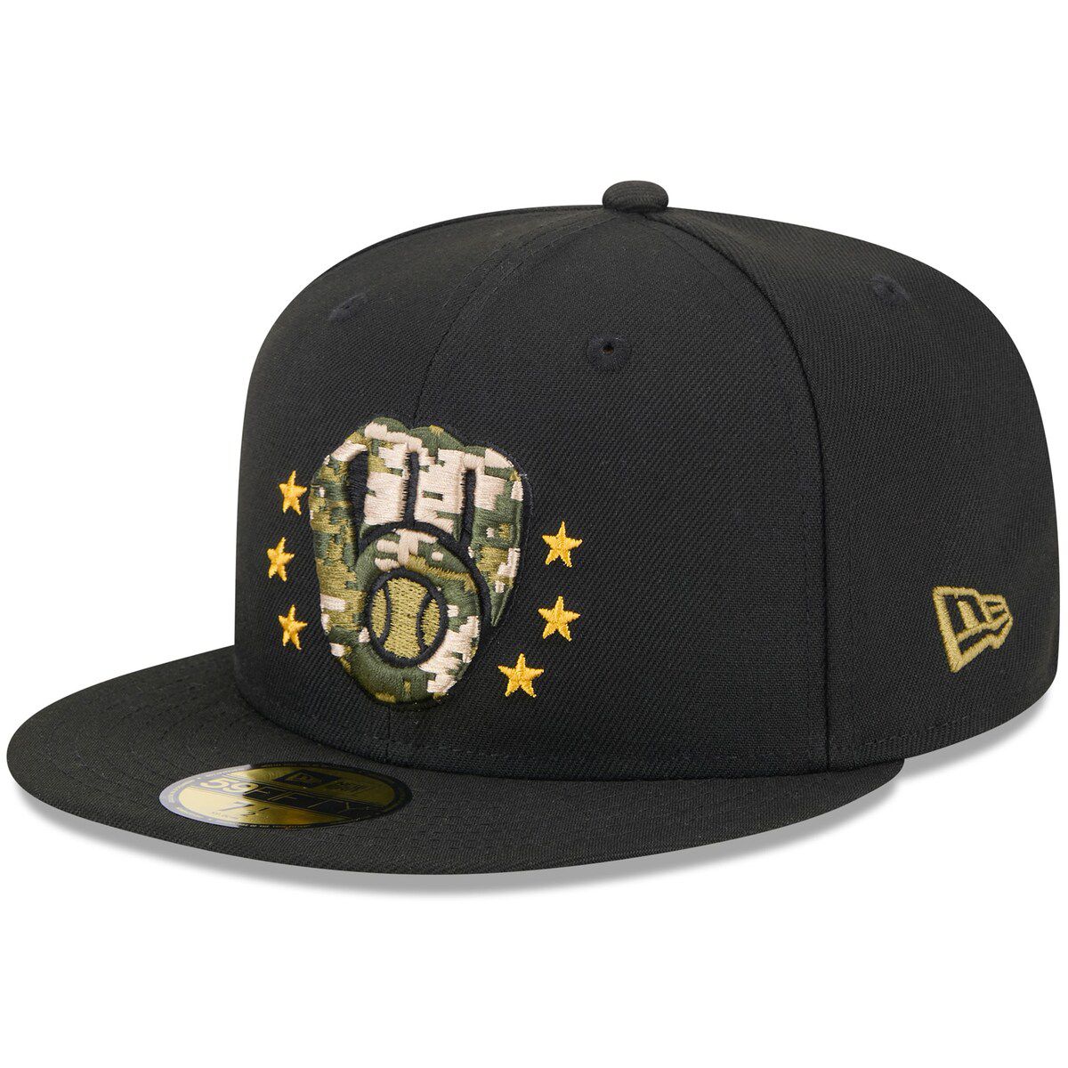 MLB Milwaukee Brewers 2024 Armed Forces Day On-Field 59FIFTY Fitted Hat
