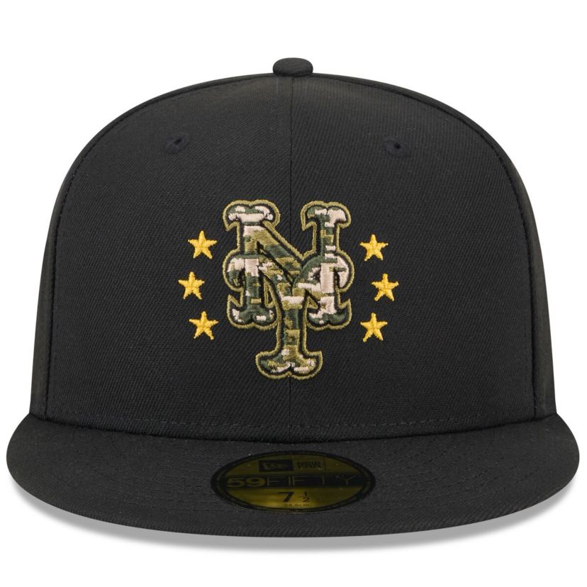 MLB New York Mets 2024 Armed Forces Day On-Field 59FIFTY Fitted Hat