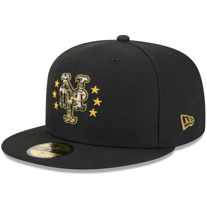 MLB New York Mets 2024 Armed Forces Day On-Field 59FIFTY Fitted Hat