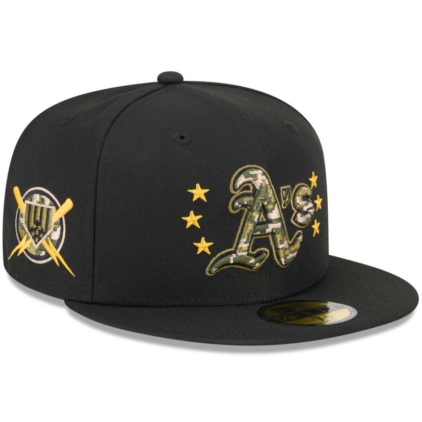 Oakland Athletics MLB Athletics 2024 Armed Forces Day On-Field 59FIFTY Fitted Hat