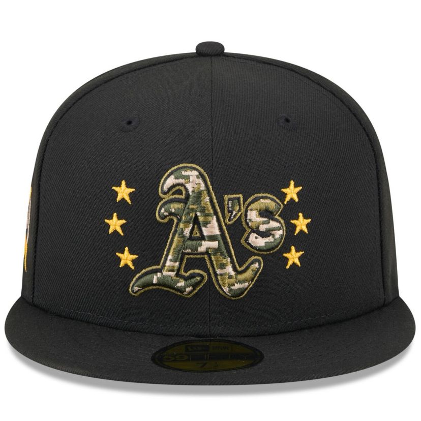 Oakland Athletics MLB Athletics 2024 Armed Forces Day On-Field 59FIFTY Fitted Hat