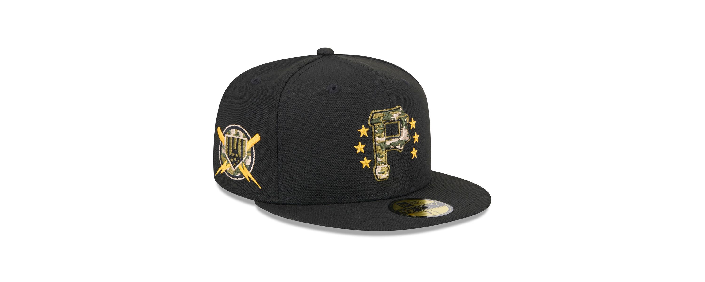 MLB Pittsburgh Pirates 2024 Armed Forces Day On-Field 59FIFTY Fitted Hat