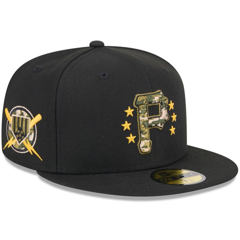 MLB Pittsburgh Pirates 2024 Armed Forces Day On-Field 59FIFTY Fitted Hat