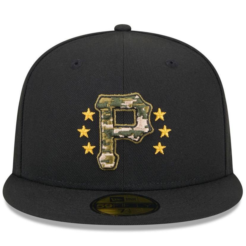 MLB Pittsburgh Pirates 2024 Armed Forces Day On-Field 59FIFTY Fitted Hat