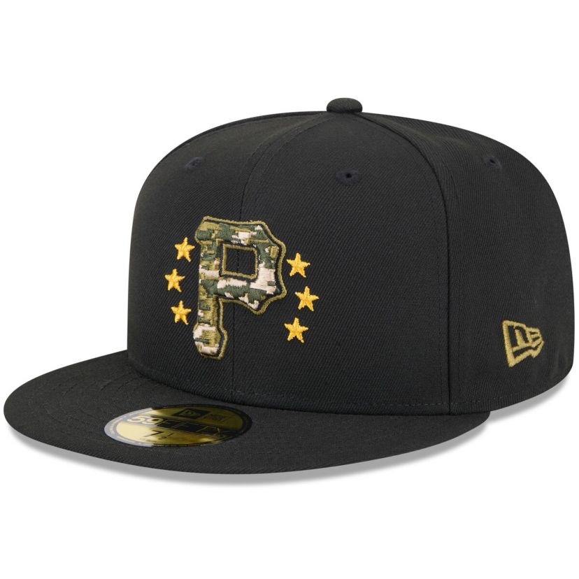 MLB Pittsburgh Pirates 2024 Armed Forces Day On-Field 59FIFTY Fitted Hat