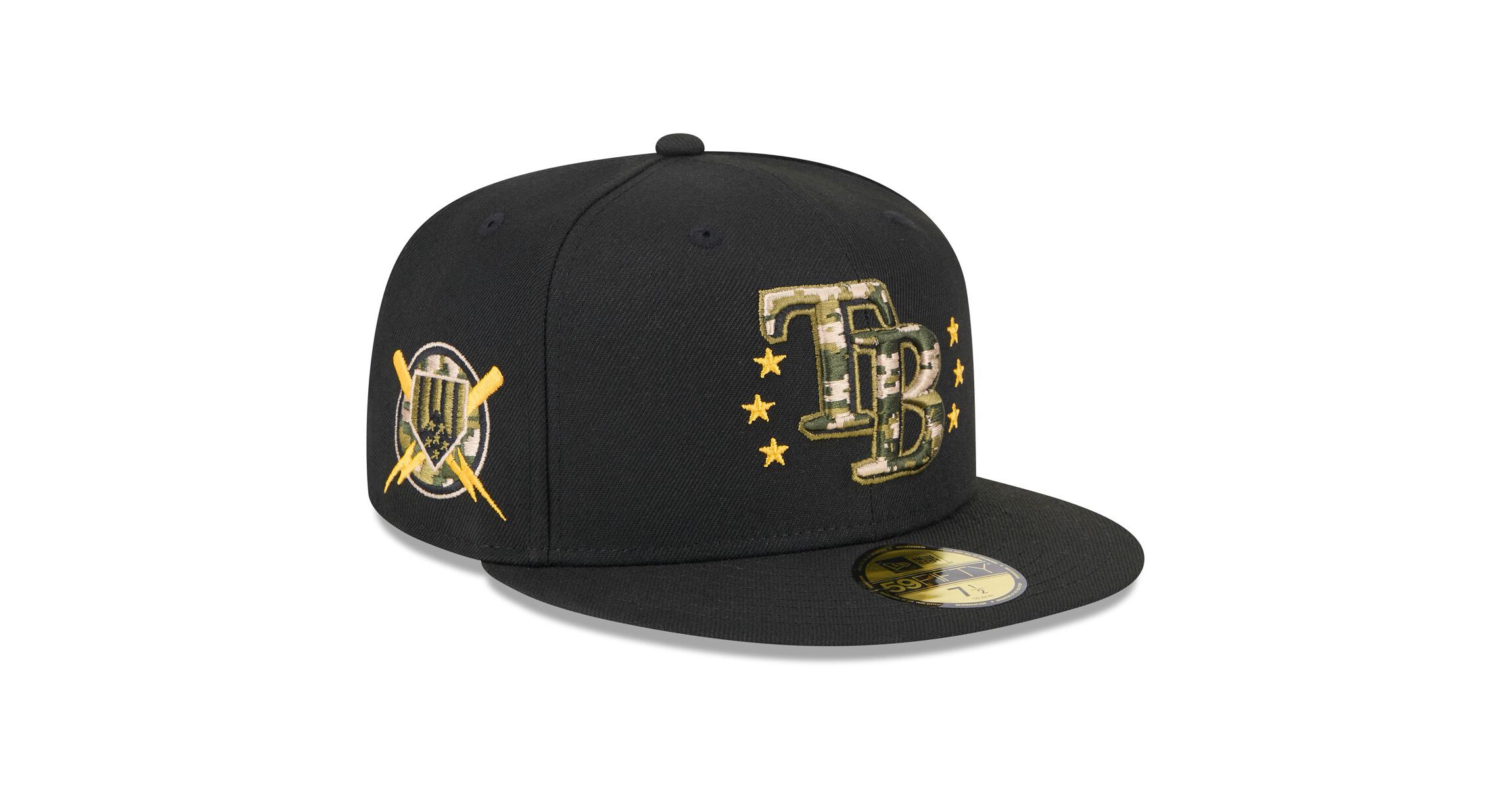MLB Tampa Bay Rays 2024 Armed Forces Day On-Field 59FIFTY Fitted Hat