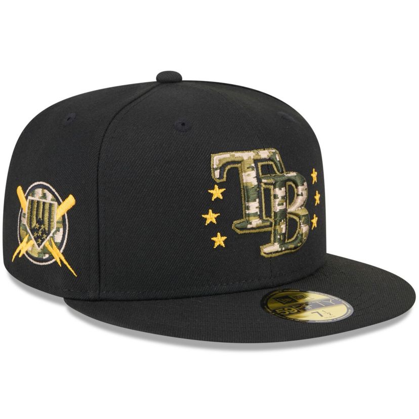MLB Tampa Bay Rays 2024 Armed Forces Day On-Field 59FIFTY Fitted Hat