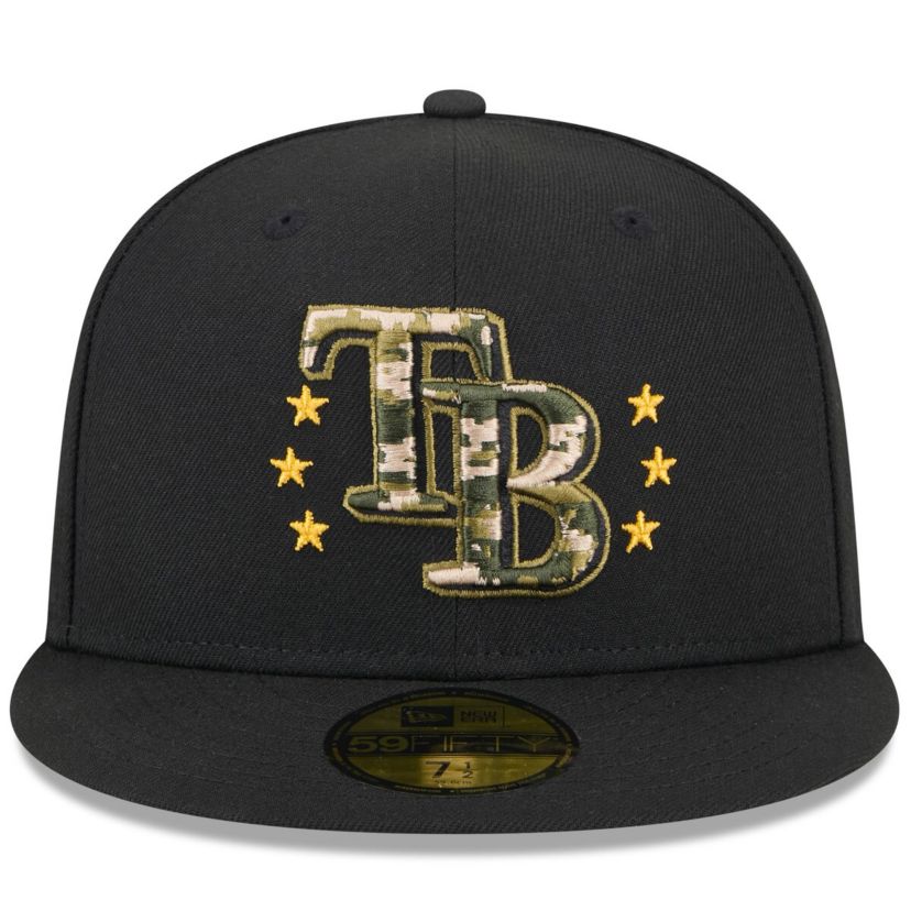 MLB Tampa Bay Rays 2024 Armed Forces Day On-Field 59FIFTY Fitted Hat