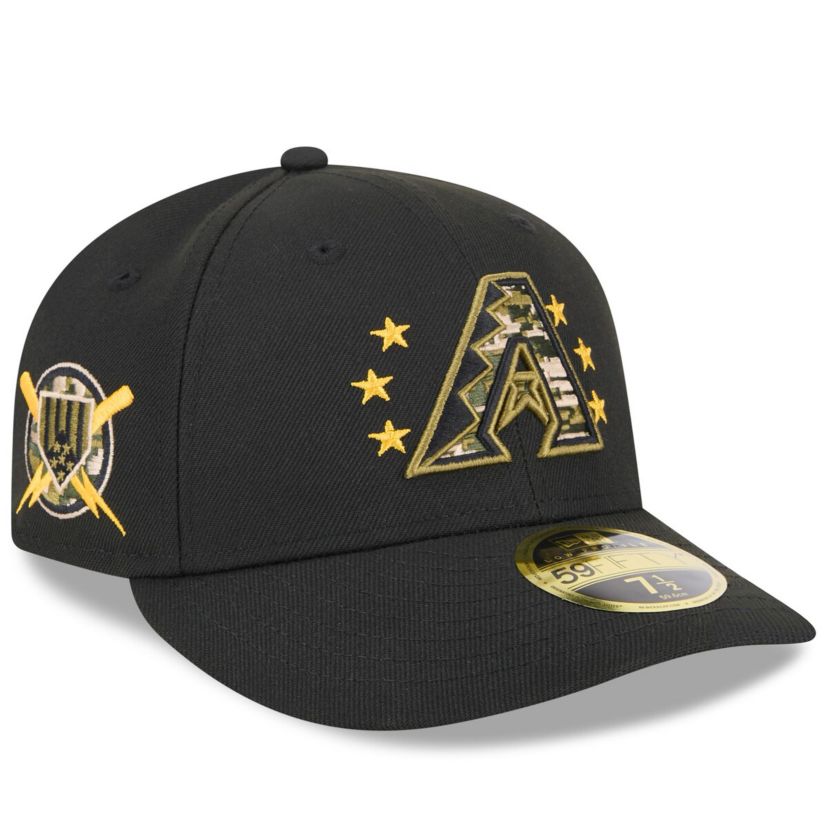 MLB Arizona Diamondbacks 2024 Armed Forces Day Low 59FIFTY Fitted Hat