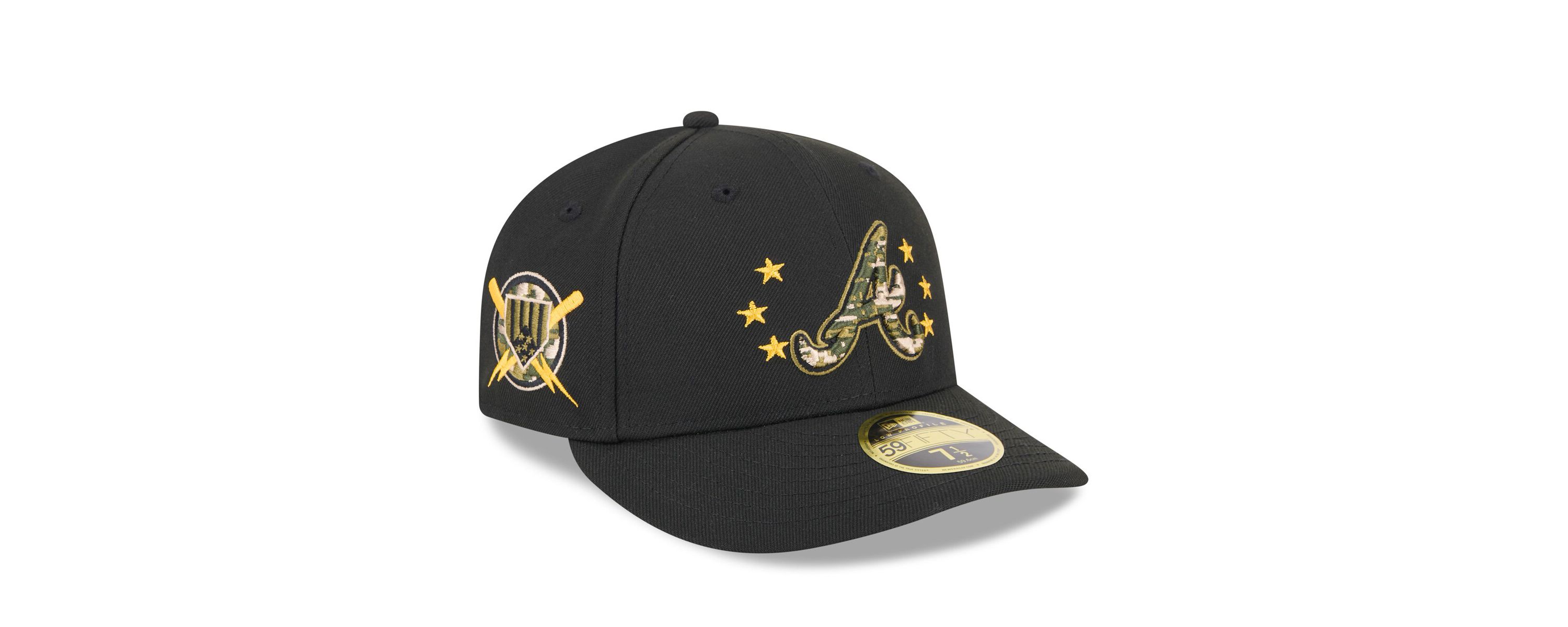 MLB Atlanta Braves 2024 Armed Forces Day Low 59FIFTY Fitted Hat