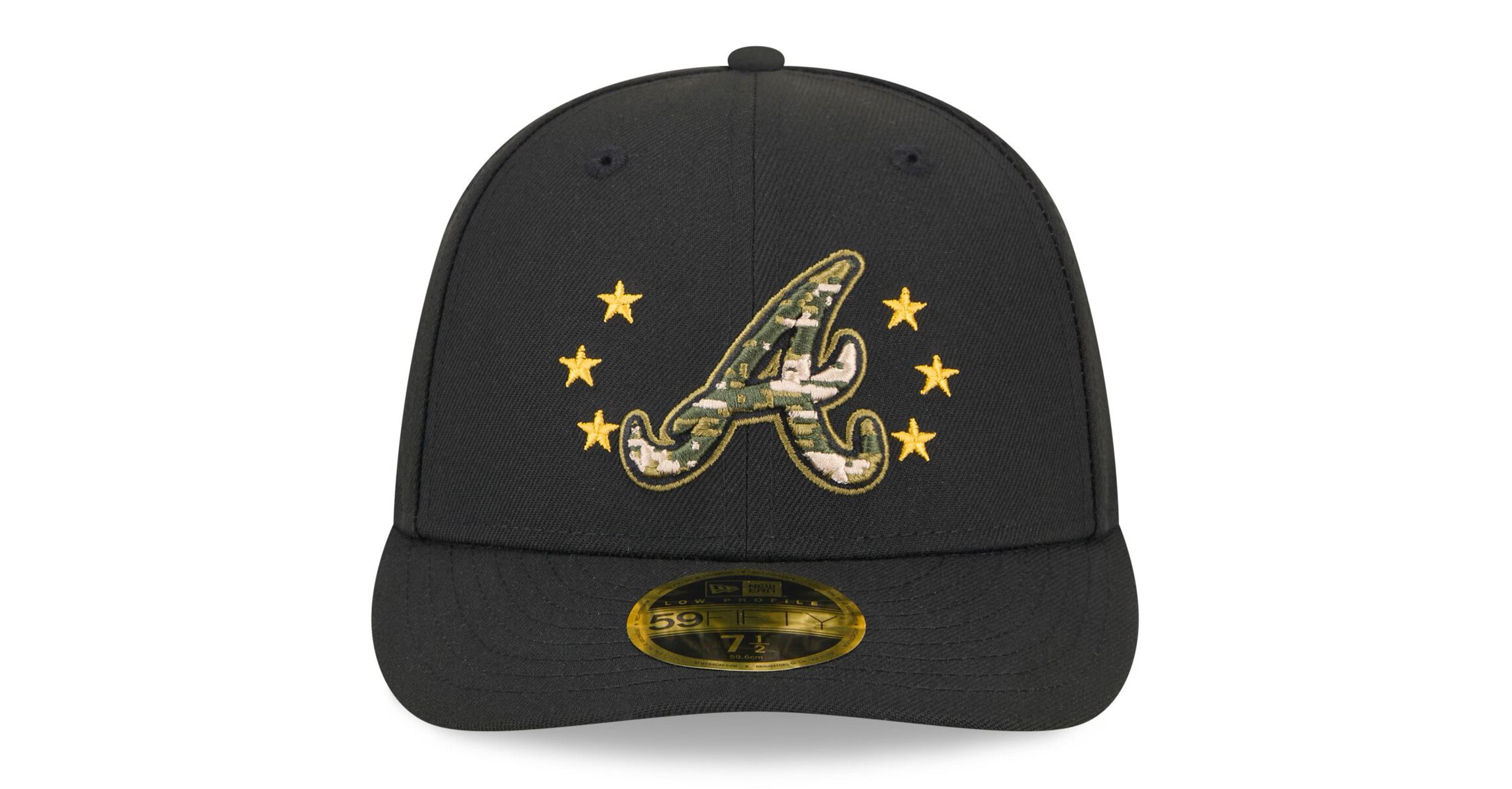 MLB Atlanta Braves 2024 Armed Forces Day Low 59FIFTY Fitted Hat