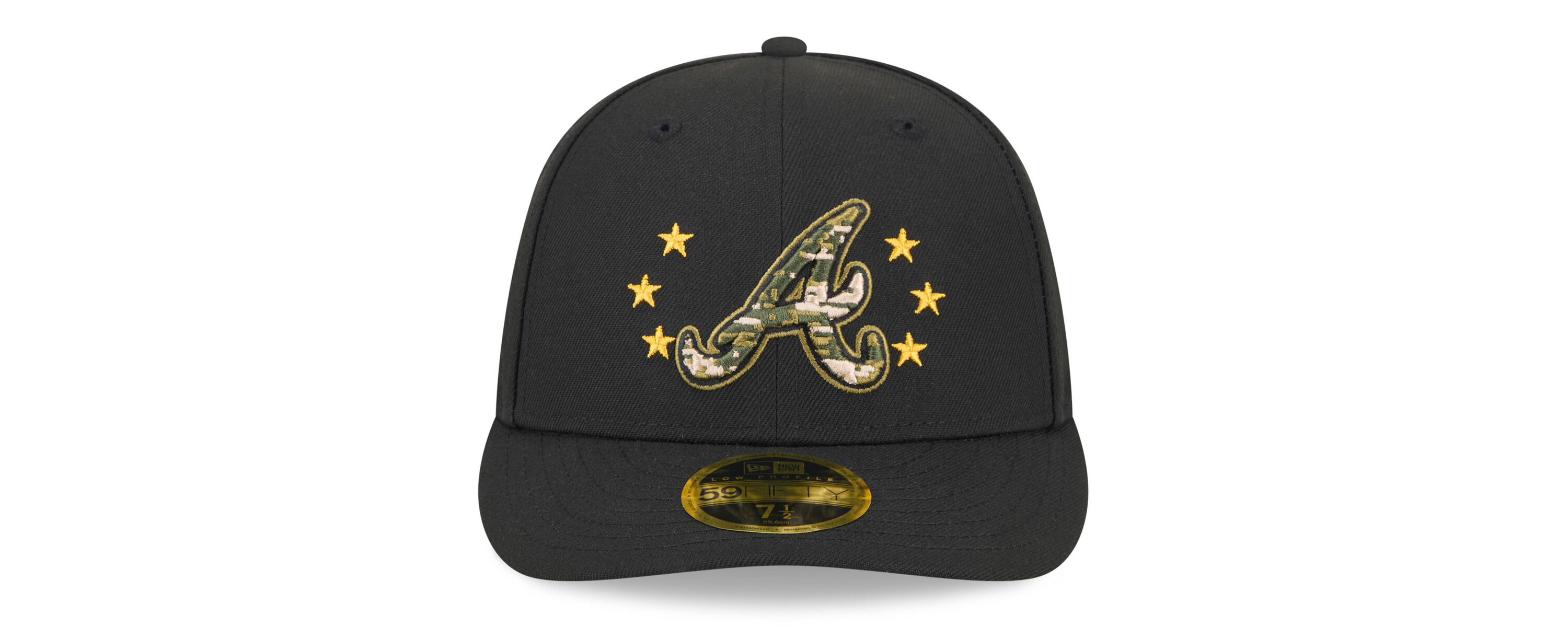MLB Atlanta Braves 2024 Armed Forces Day Low 59FIFTY Fitted Hat