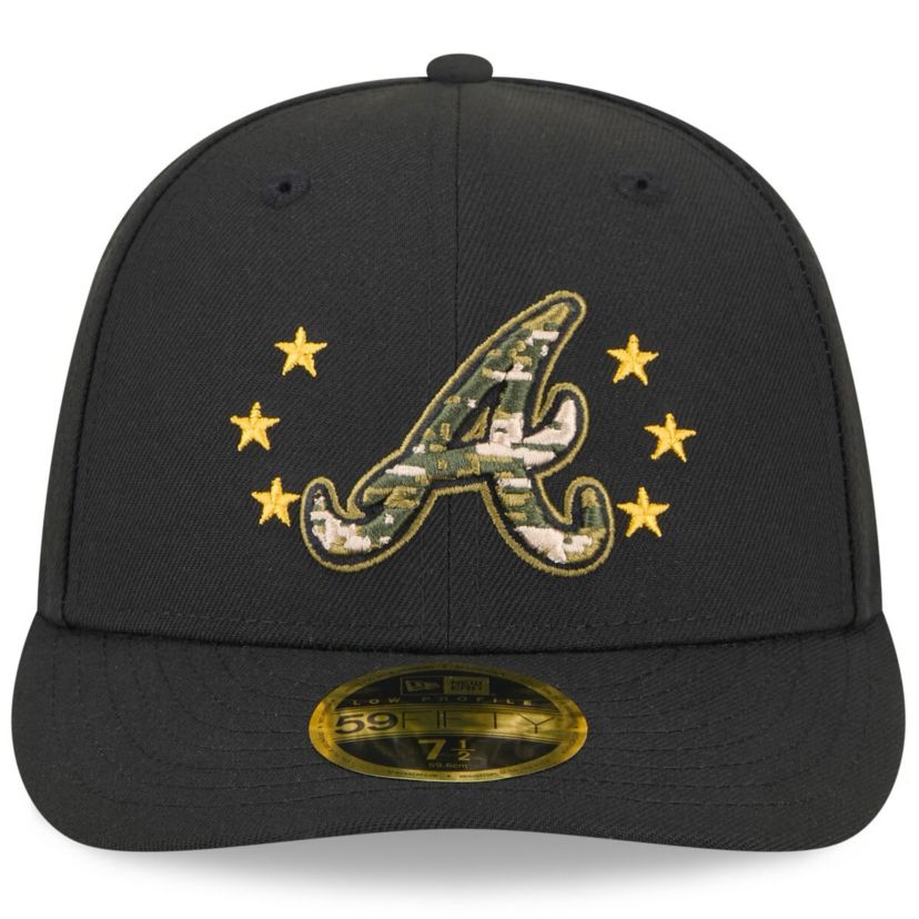 MLB Atlanta Braves 2024 Armed Forces Day Low 59FIFTY Fitted Hat