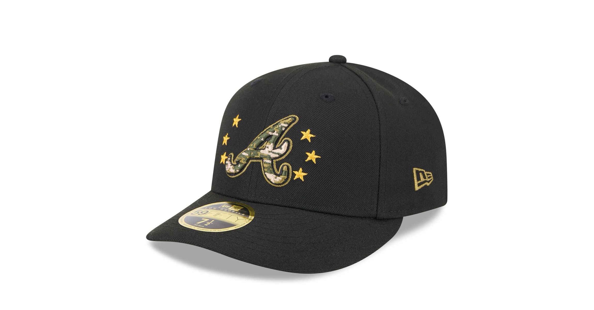 MLB Atlanta Braves 2024 Armed Forces Day Low 59FIFTY Fitted Hat