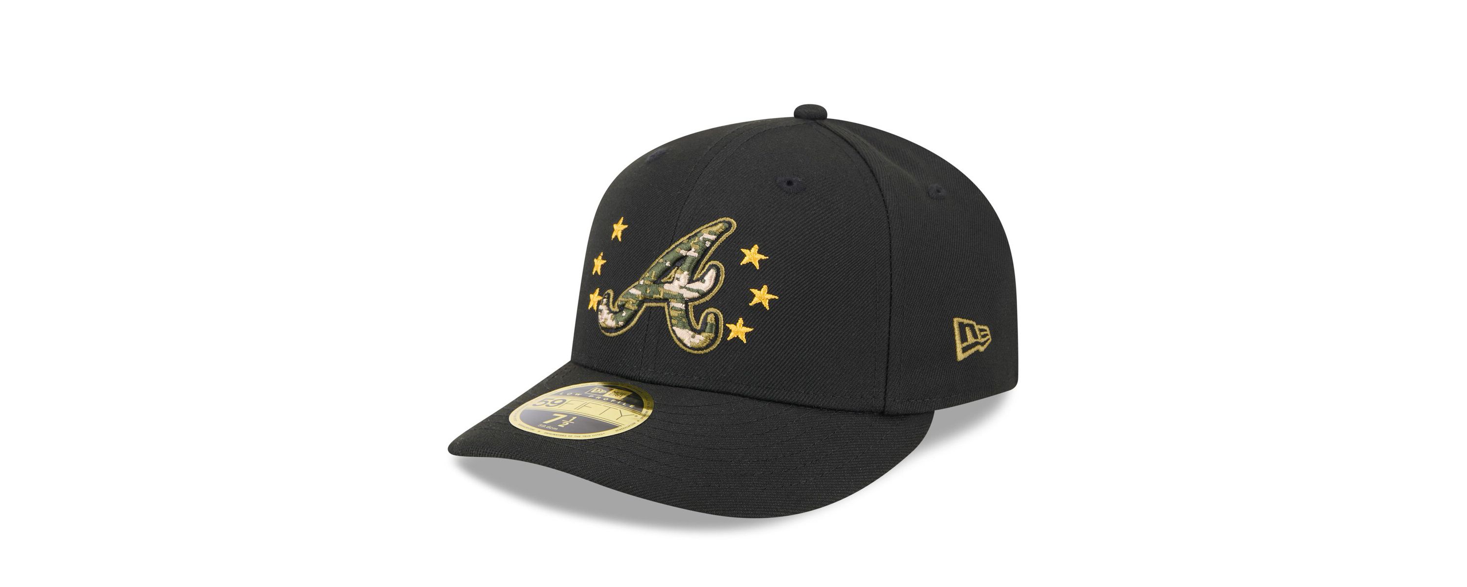 MLB Atlanta Braves 2024 Armed Forces Day Low 59FIFTY Fitted Hat