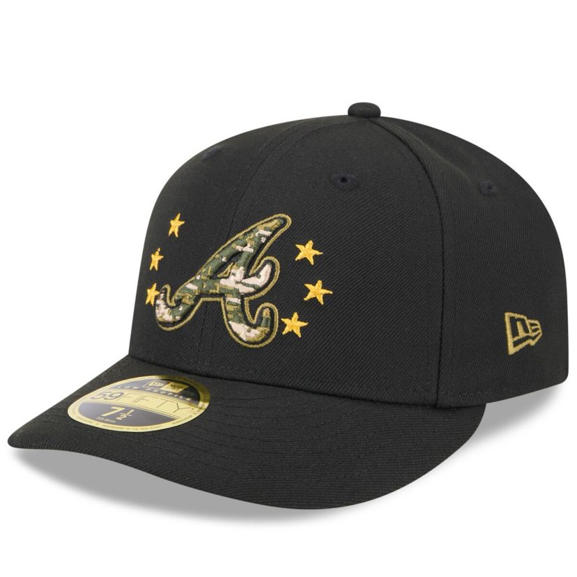MLB Atlanta Braves 2024 Armed Forces Day Low 59FIFTY Fitted Hat