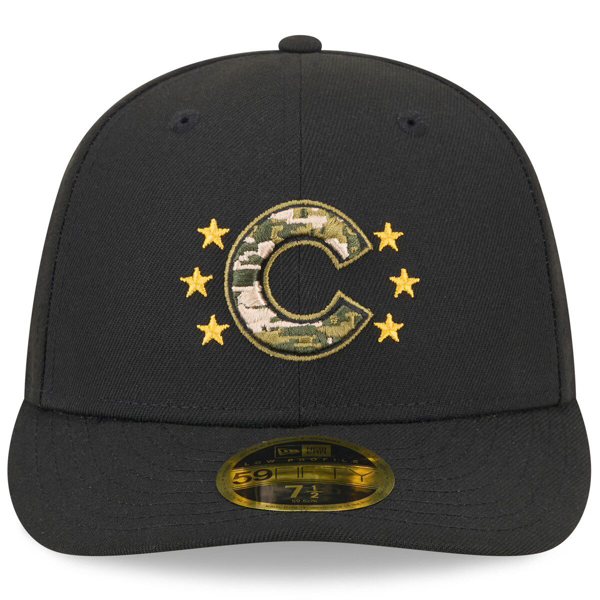 MLB Chicago Cubs 2024 Armed Forces Day Low 59FIFTY Fitted Hat