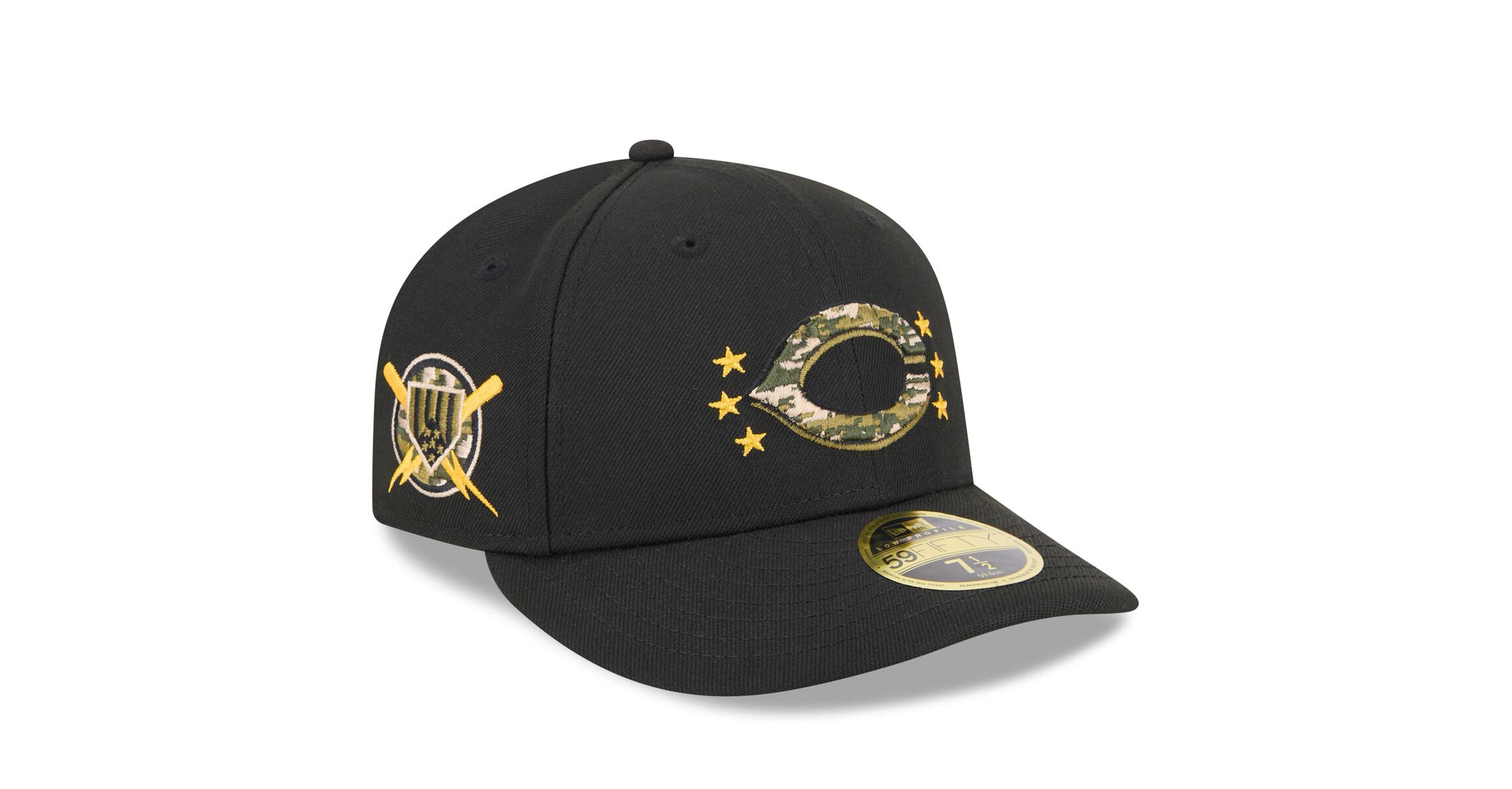 MLB Cincinnati Reds 2024 Armed Forces Day Low 59FIFTY Fitted Hat