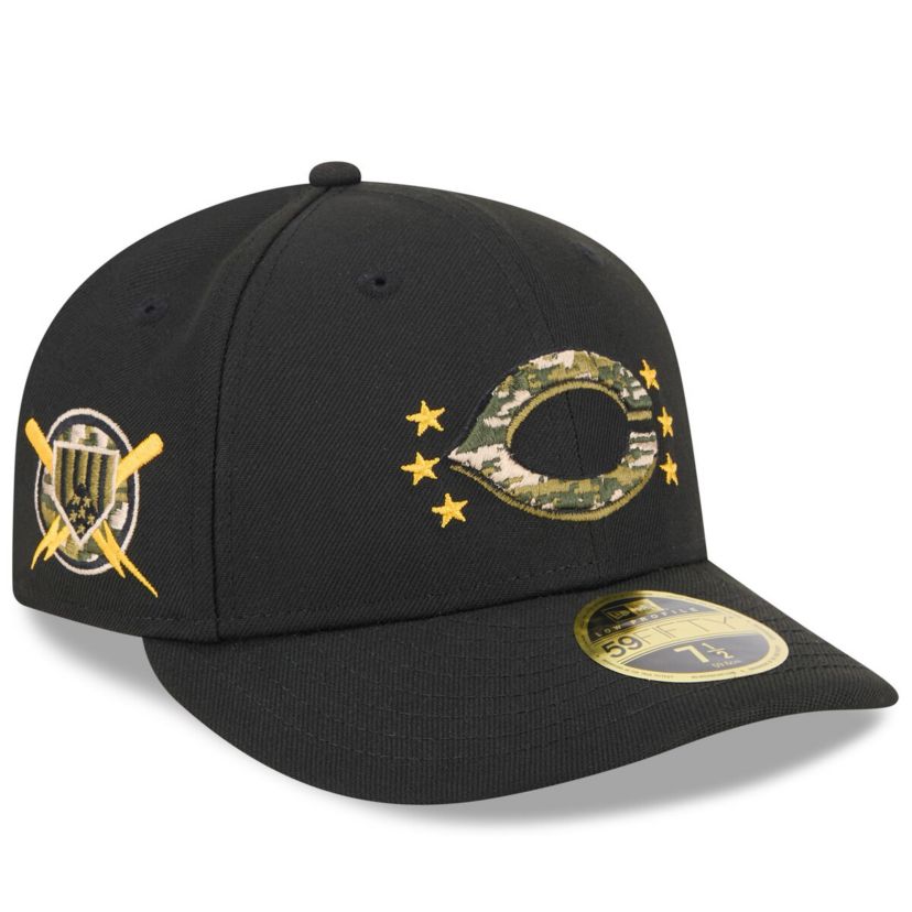 MLB Cincinnati Reds 2024 Armed Forces Day Low 59FIFTY Fitted Hat