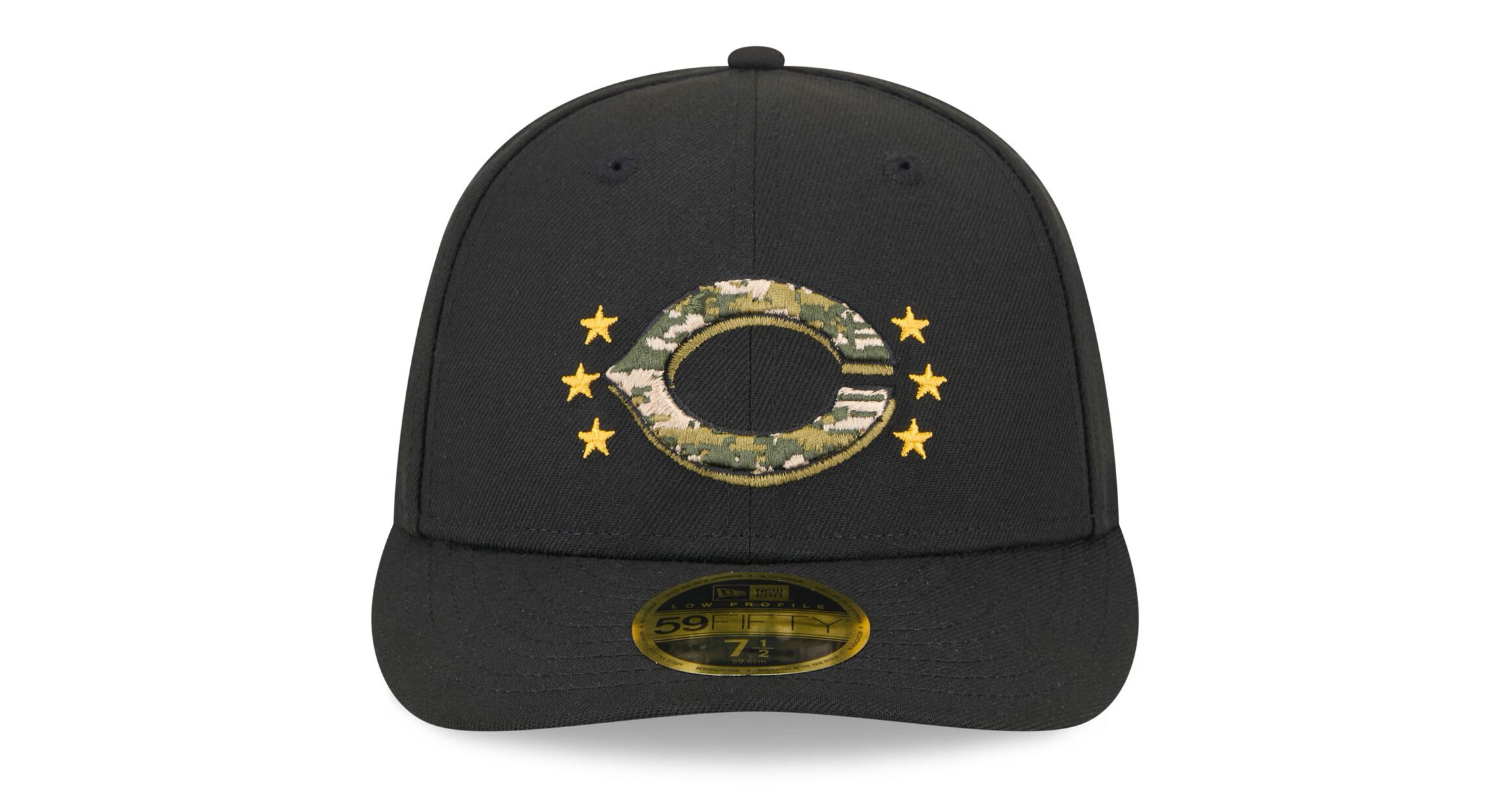 MLB Cincinnati Reds 2024 Armed Forces Day Low 59FIFTY Fitted Hat