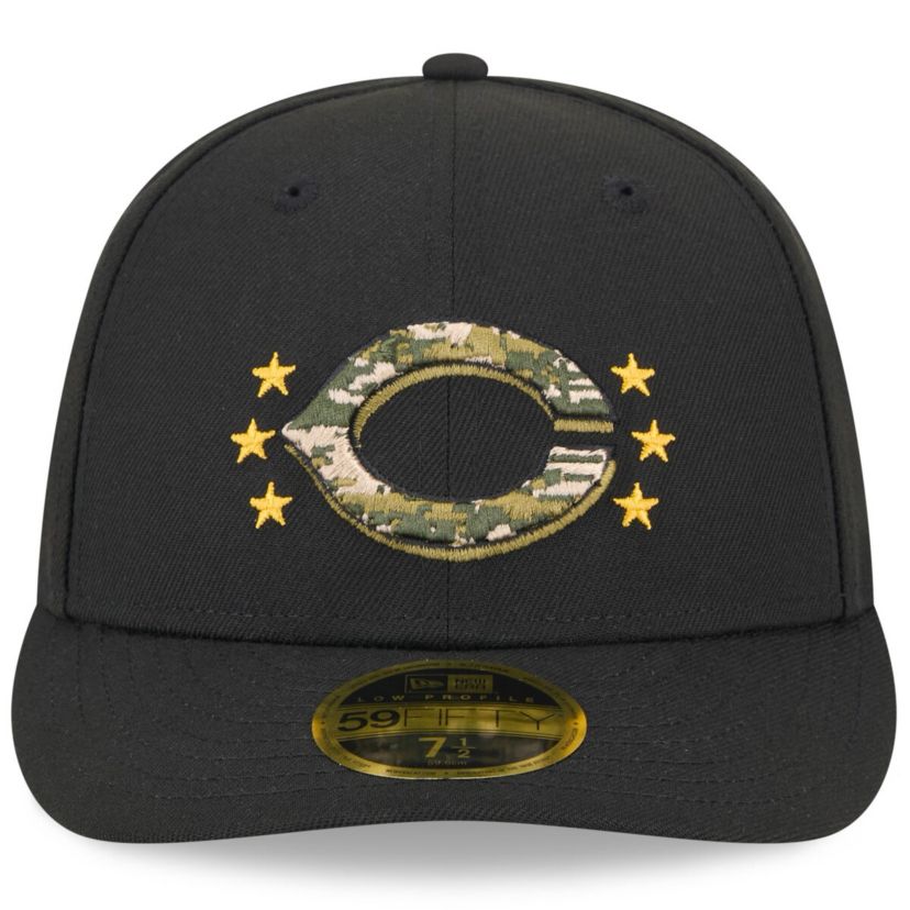 MLB Cincinnati Reds 2024 Armed Forces Day Low 59FIFTY Fitted Hat