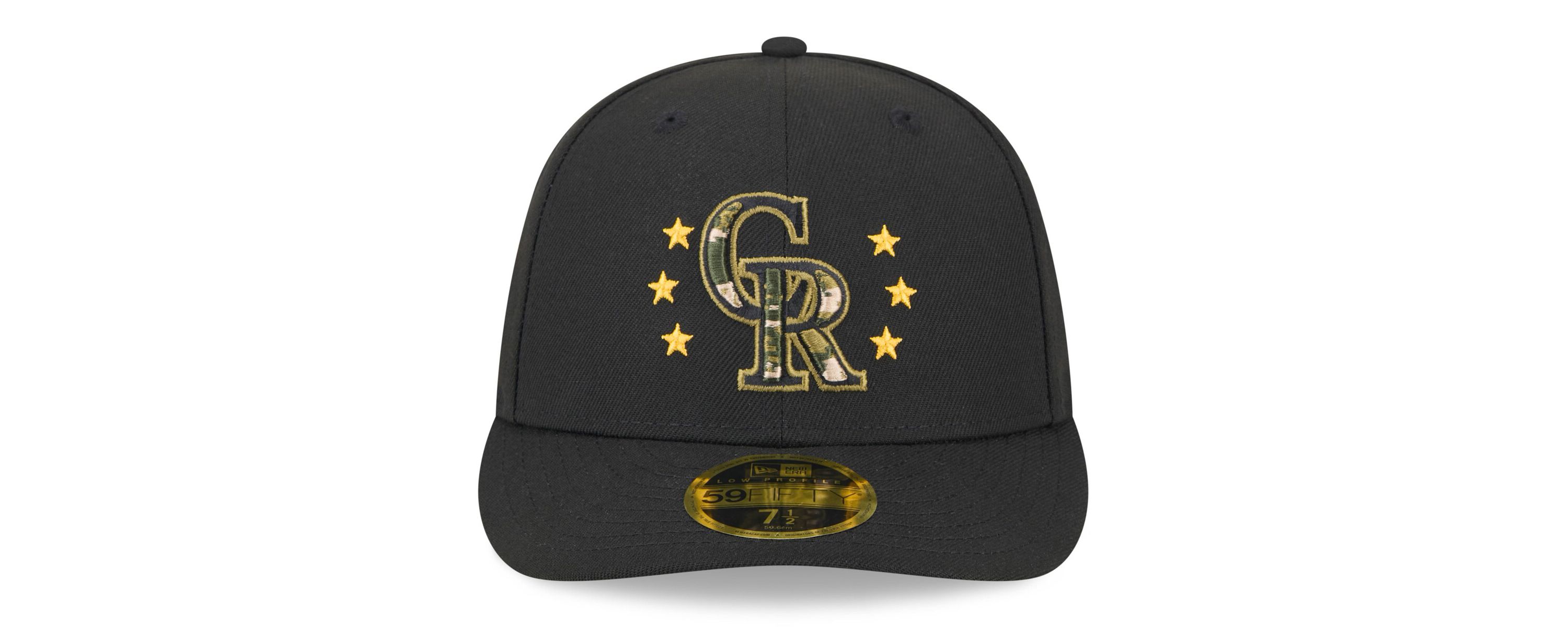 MLB Colorado Rockies 2024 Armed Forces Day Low 59FIFTY Fitted Hat